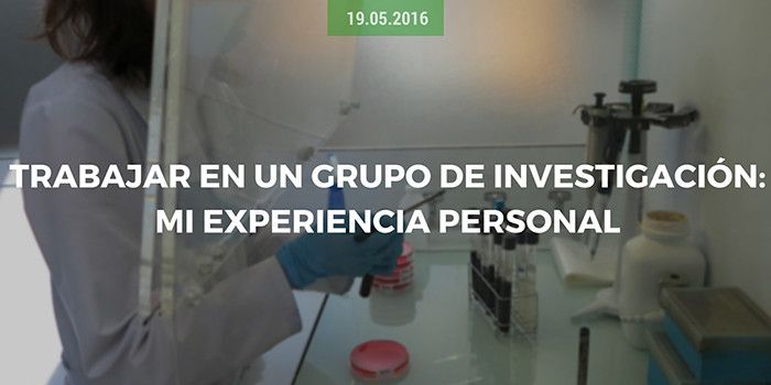 Trabajar en un grupo de investigación: mi experiencia personal